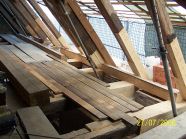 Zimmererarbeiten an der Kirche Obercunnersdorf